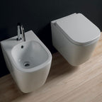 Sanitari sospesi squadrati moderni domus falerii foglia quadra wc senza brida