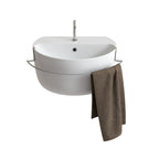 Portasciugamani in ottone cromato per lavabo Gran Mascalzone cm 70