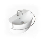 Portasciugamani in ottone cromato per lavabo Gran Mascalzone cm 70