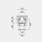 WC Sospesi E Bidet Domus Falerii Fogliolina Bagno Moderno