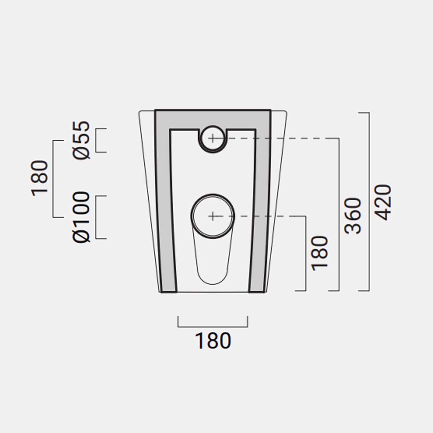 Coppia di WC e bidet filomuro Domus Falerii collezione Fogliolina bianco lucido