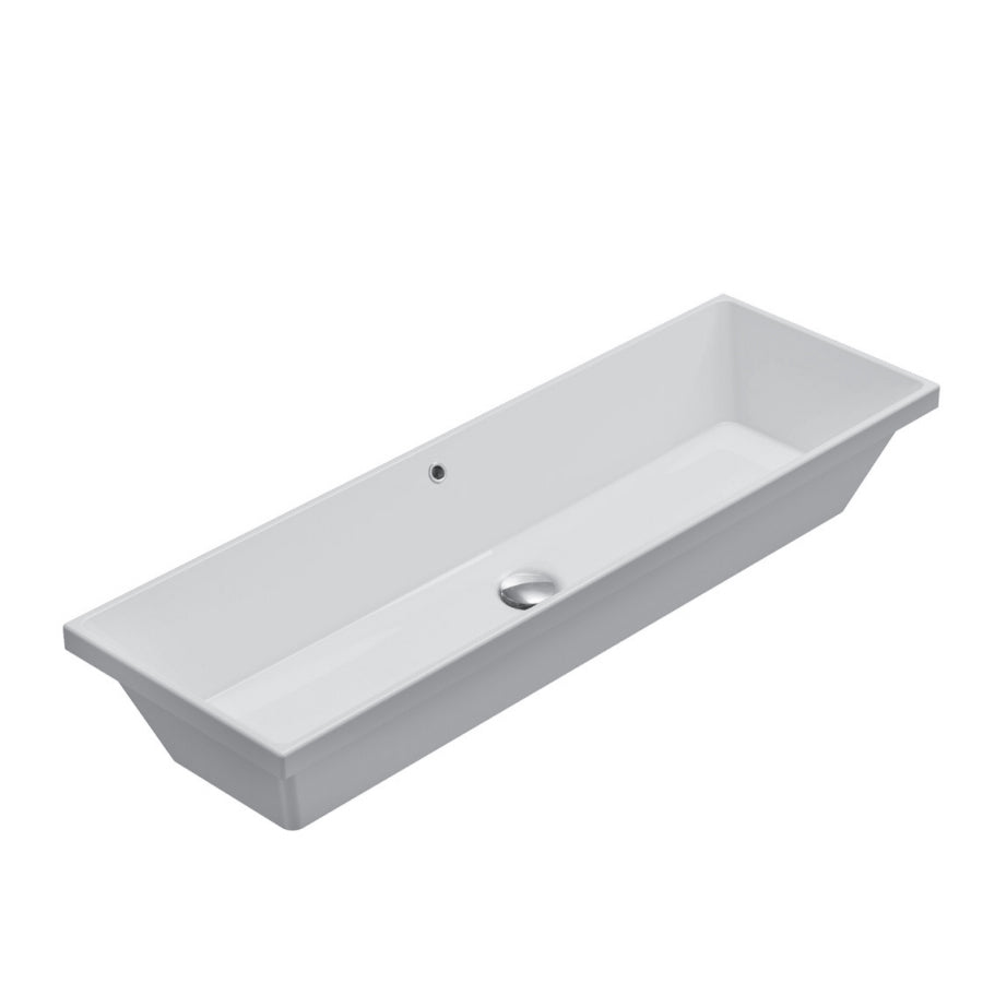 Lavabo da incasso 105x34 Ceramica Globo Stockholm  FO105.BI