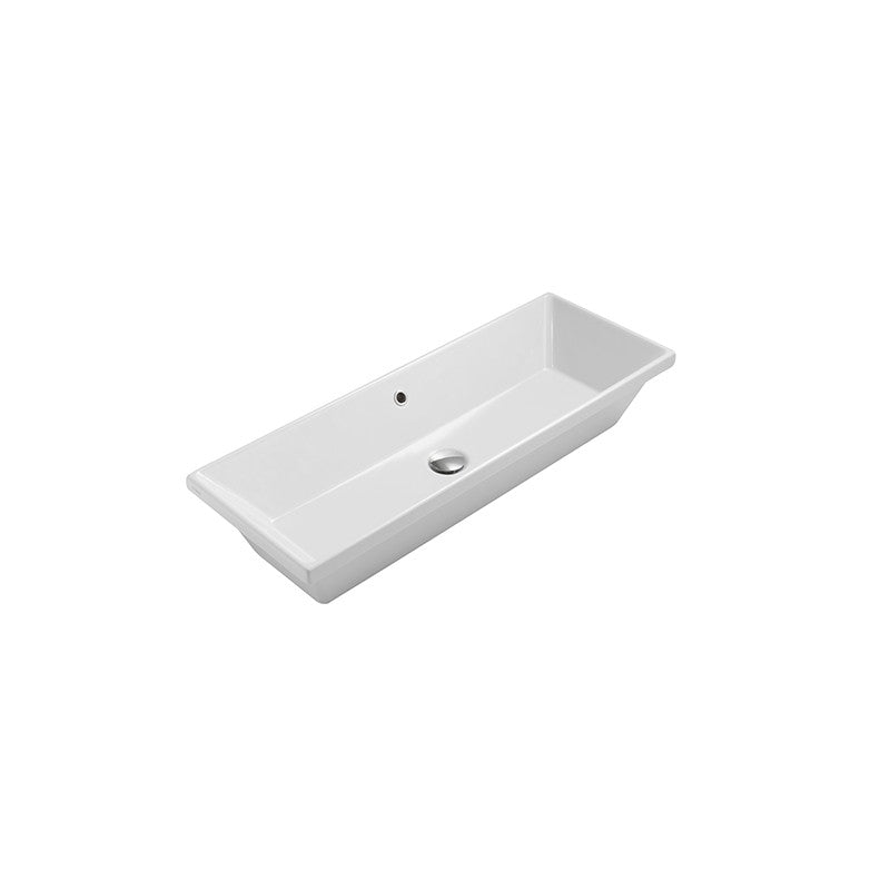 Lavabo da Incasso 90X34 cm Ceramica Globo modello Stockholm