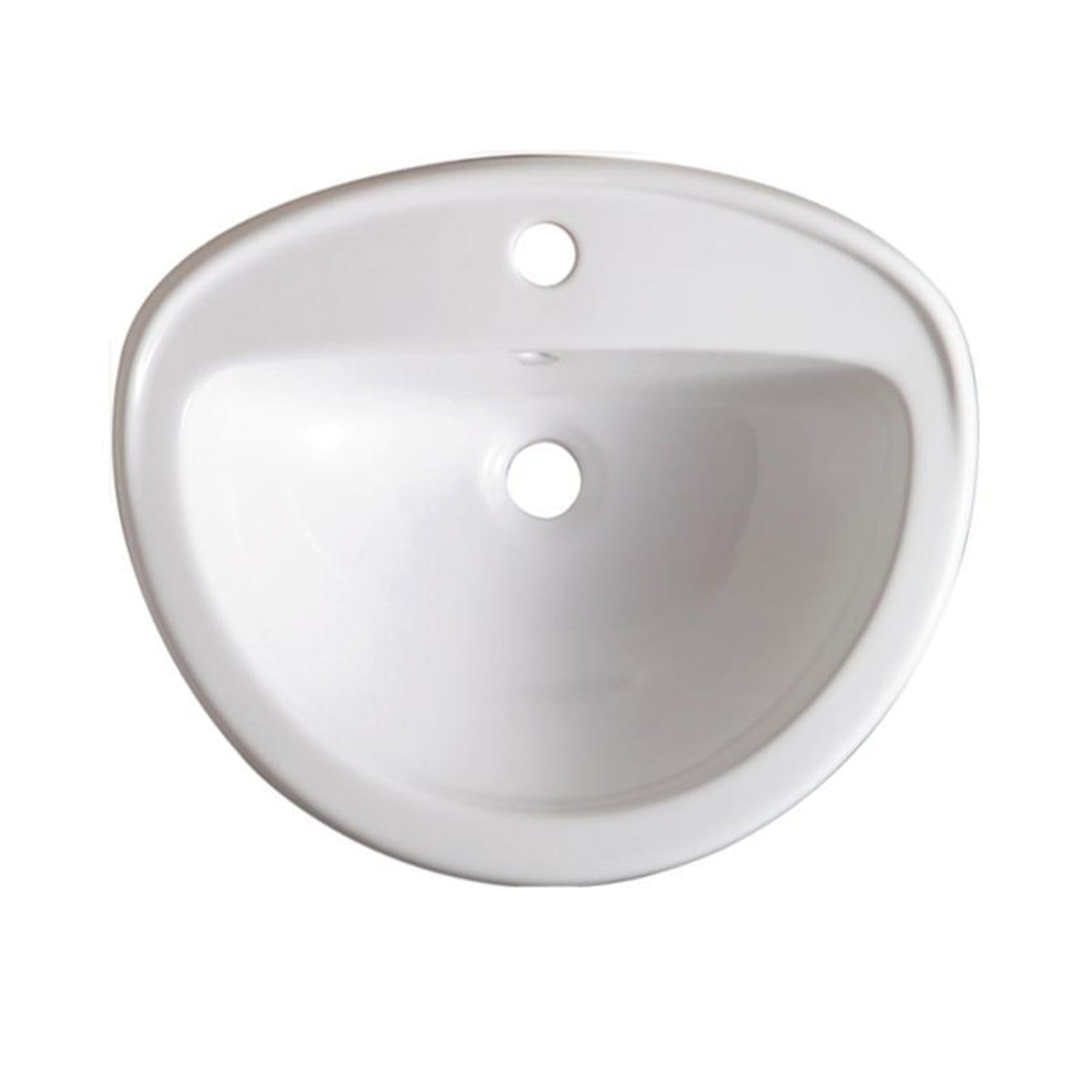 Lavabo da incasso Althea modello Clik 49x41 cm bianco lucido