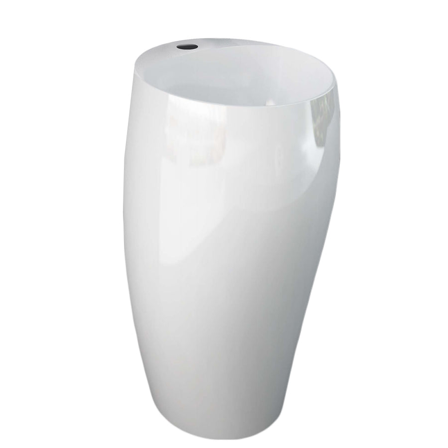 Lavabo monoblocco freestanding modello Cloud di Rak Ceramics Bianco Lucido
