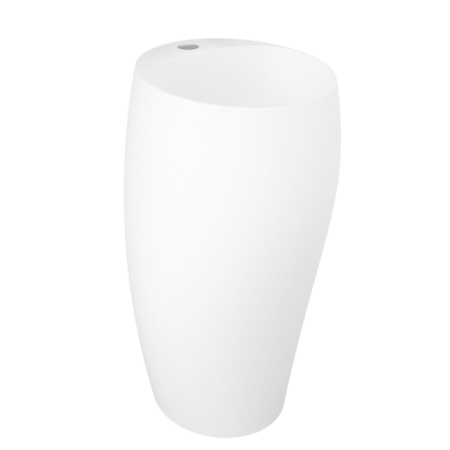 Lavabo monoblocco freestanding modello Cloud di Rak Ceramics Bianco Opaco