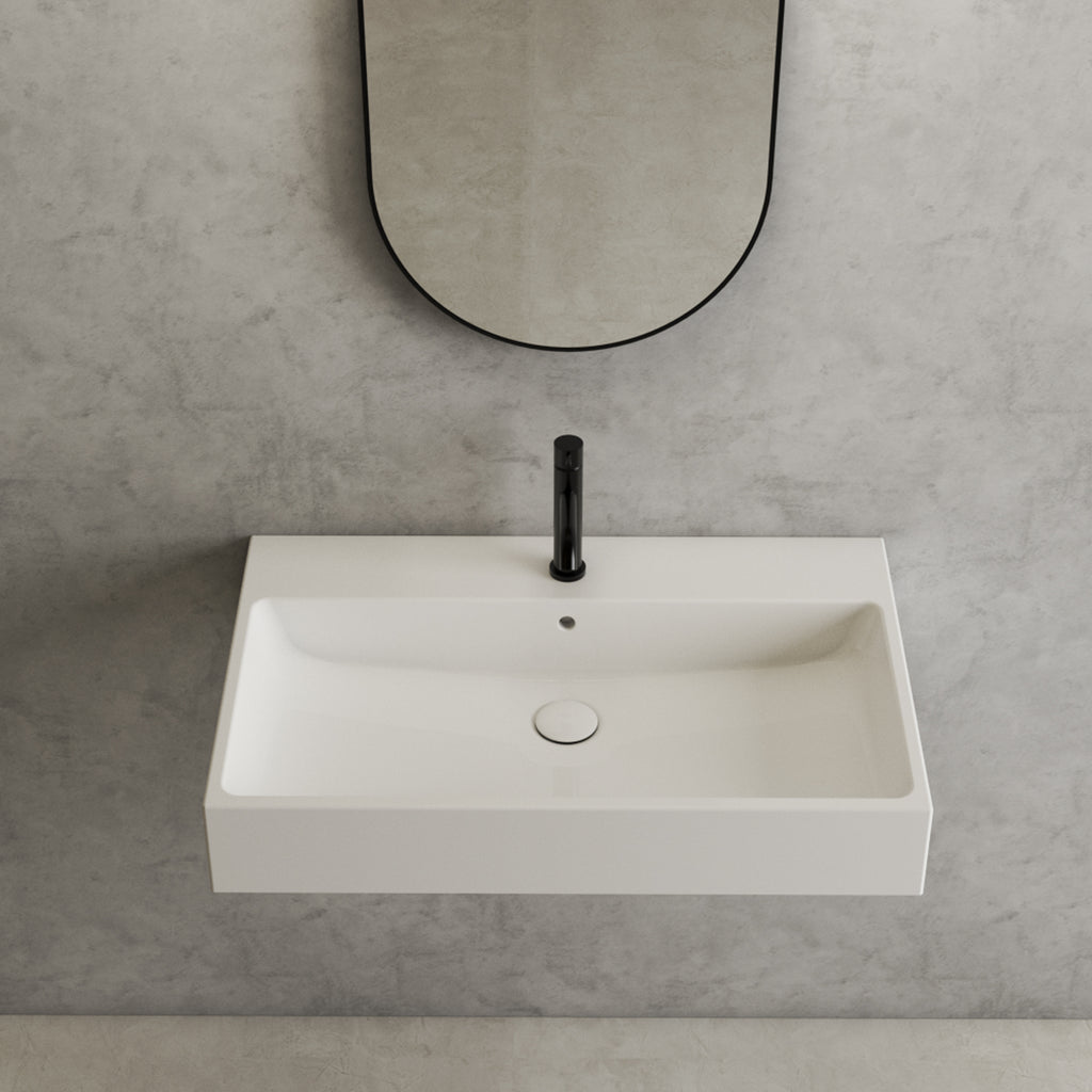 Lavabo Sospeso o da Appoggio di Ceramica Globo modello Classic 80x50