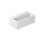 Lavabo da appoggio/sospeso serie Plus Design di Ceramica Galassia -  Bianco lucido 50x27cm