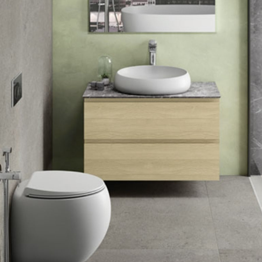 Lavabo sospeso modello Cloud Rak Ceramics cm 55x42