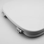 Sedile wc compatibile per vaso Globo modello Daily Forma 8 con Cerniere C ad espansione - Bianco