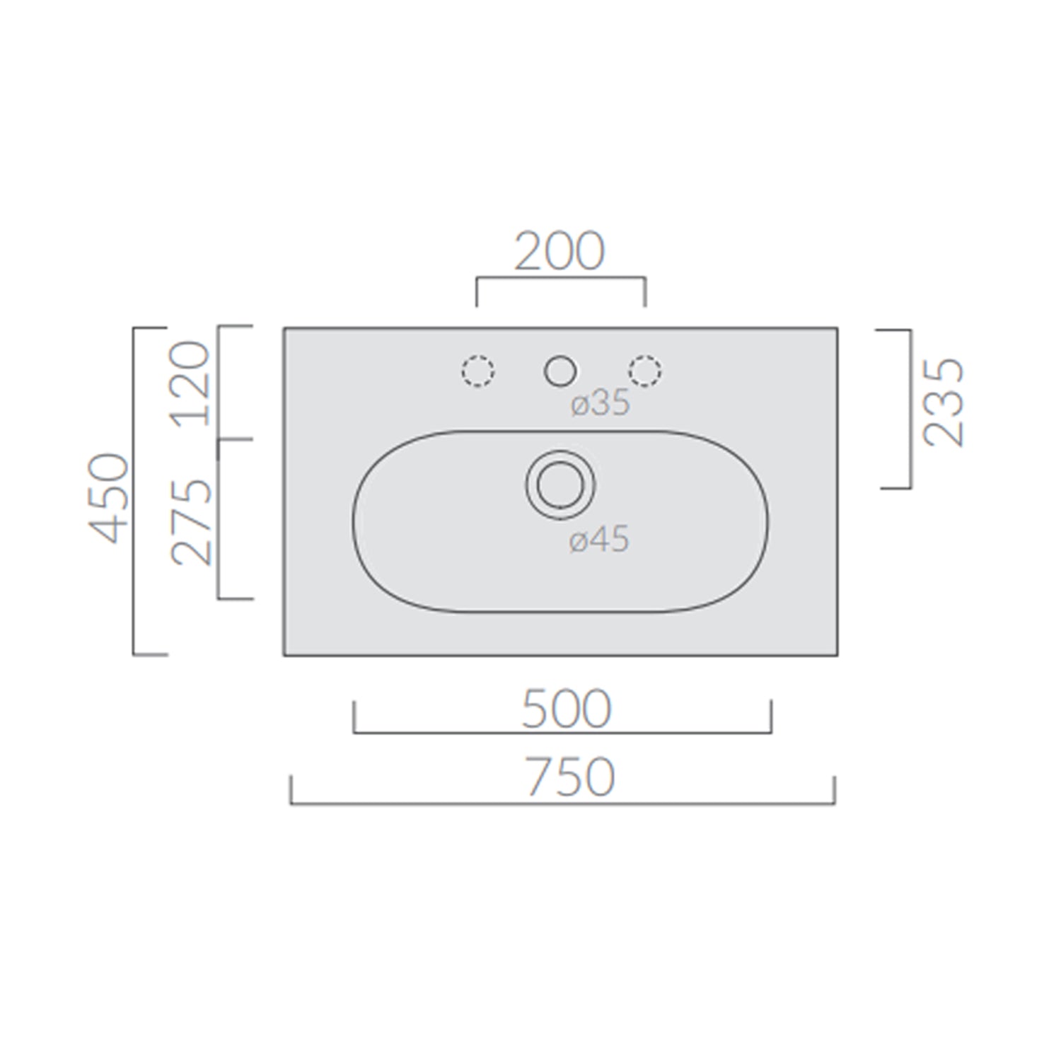 Portasciugamani laterale in ottone di 25 cm della serie M2 di Galassia cromato