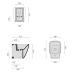 Bidet filoparete collezione F50 Special Domus Falerii cm 51