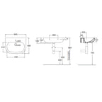 Lavabo sospeso Ceramica Azzurra modello Pratica 64x48 v