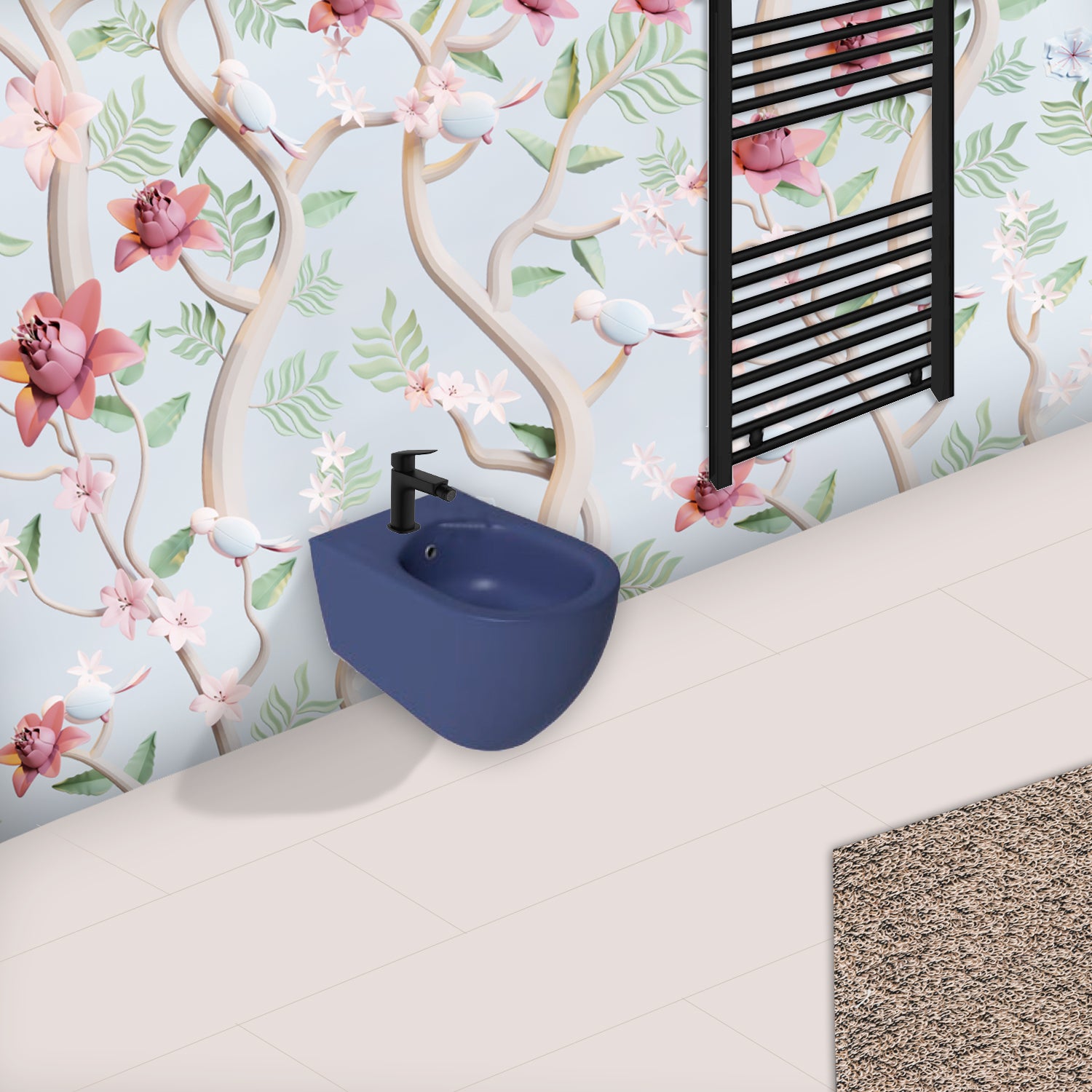 Bidet sospeso Rimless BathCore serie Infinity 53x36