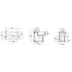 Sanitari Azzurra serie Pratica con scarico traslato con sedile softclose 54