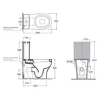 Vaso Monoblocco installazione filomuro 62