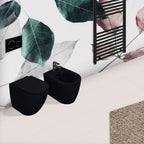 Sanitari Filomuro Rimless con copriwater Soft Close BathCore serie Infinity 53x36