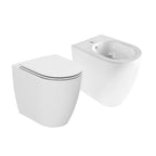 Sanitari Ceramica Azzurra serie Comoda con scarico traslato e sedile soft-close 54x36x34 cm - Bianco lucido