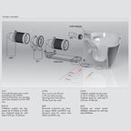 Sanitari Ceramica Azzurra serie Comoda con scarico traslato e sedile soft-close 54x36x34 cm - Bianco lucido