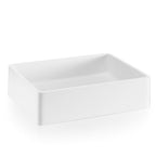 Lavabo da appoggio con piletta a scarico libero Lineabeta Momon in Mattstone cm 50x35