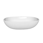 Lavabo vasca ovale da appoggio senza piletta Lineabeta Acquaio in ceramica lucida cm 50x38