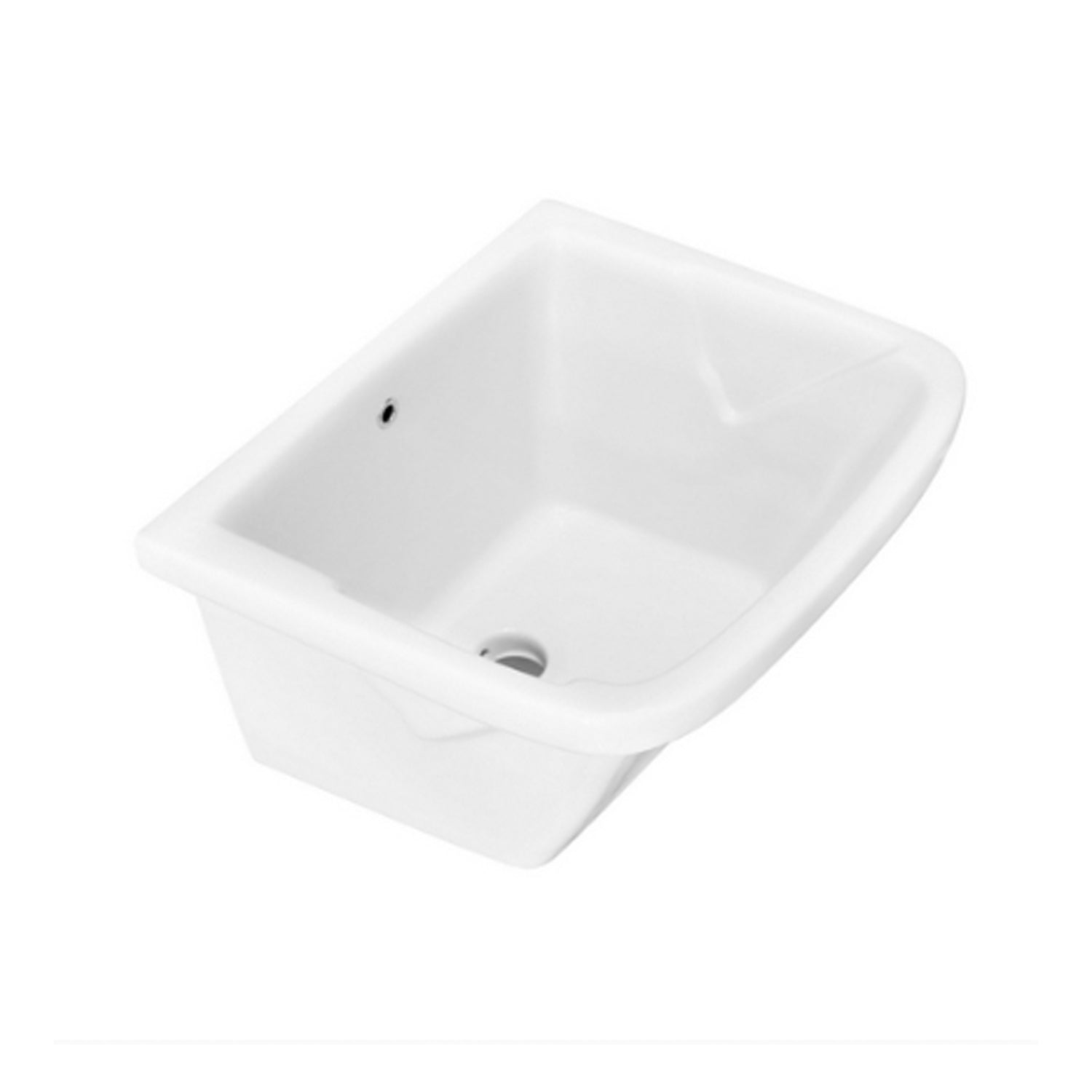 Pilozzo da appoggio in ceramica bianca 60x52 cm