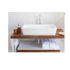 Lavandino da appoggio 'SlashBig Basin' in Solid Sufrace cm 62