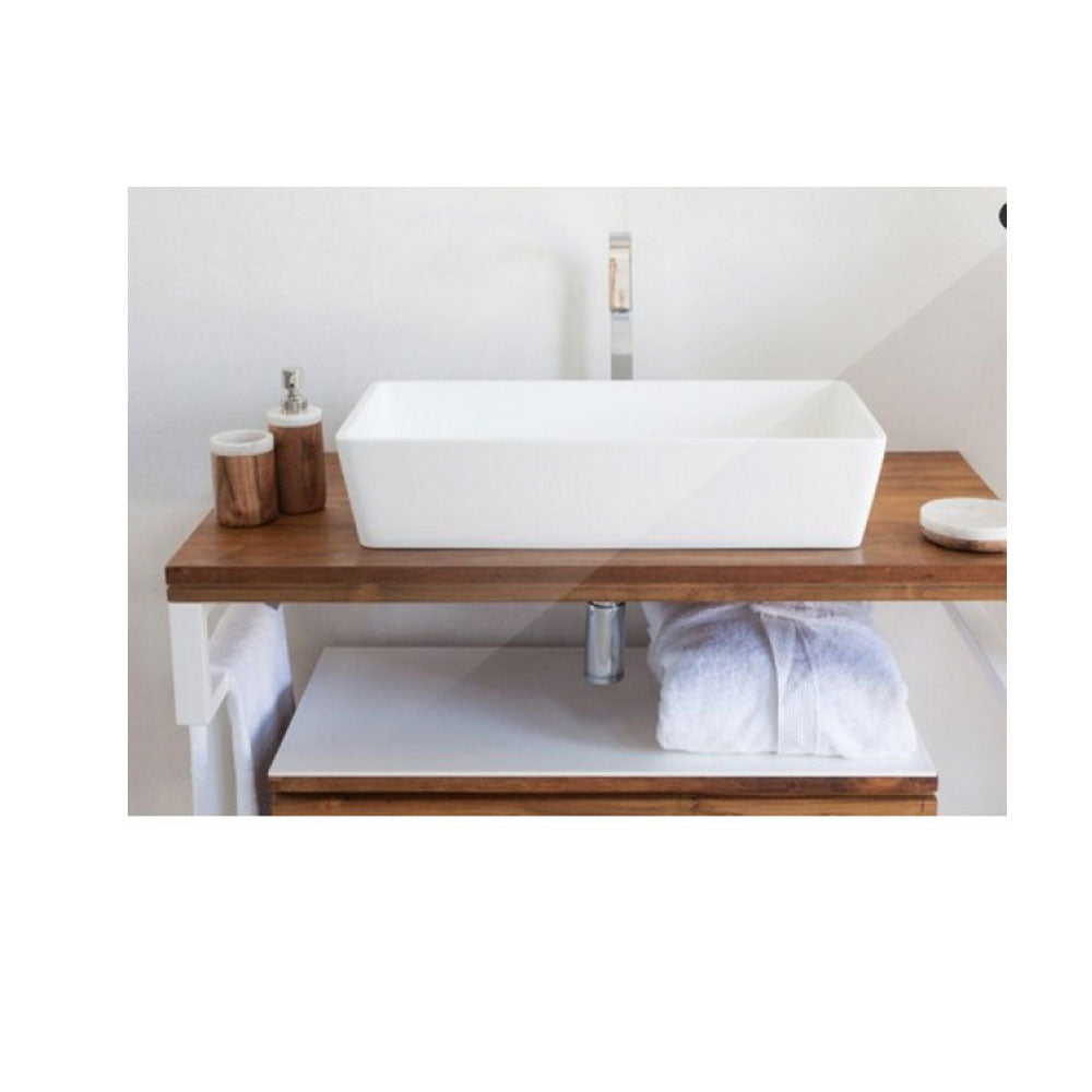 Lavandino da appoggio 'SlashBig Basin' in Solid Sufrace cm 62