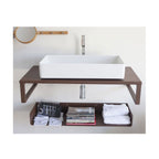 Lavandino da appoggio 'SlashBig Basin' in Solid Sufrace cm 62