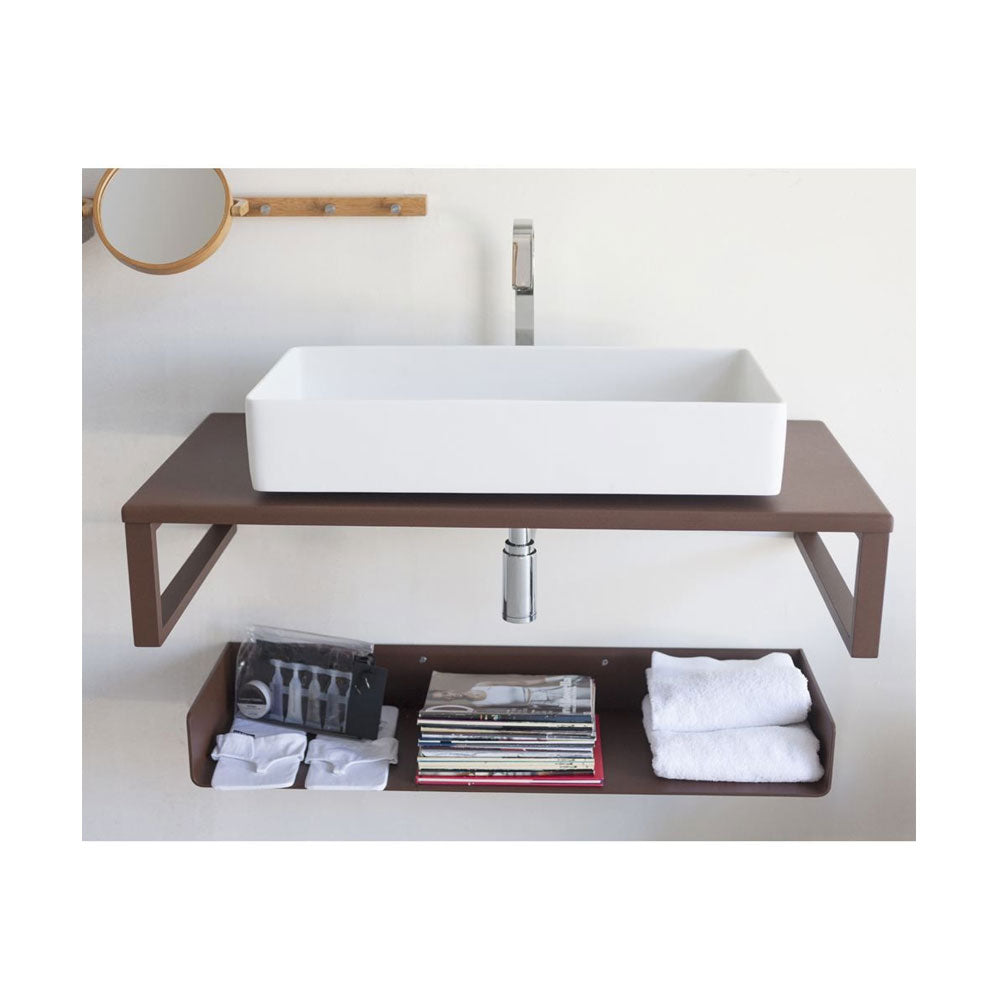 Lavandino da appoggio 'SlashBig Basin' in Solid Sufrace cm 62