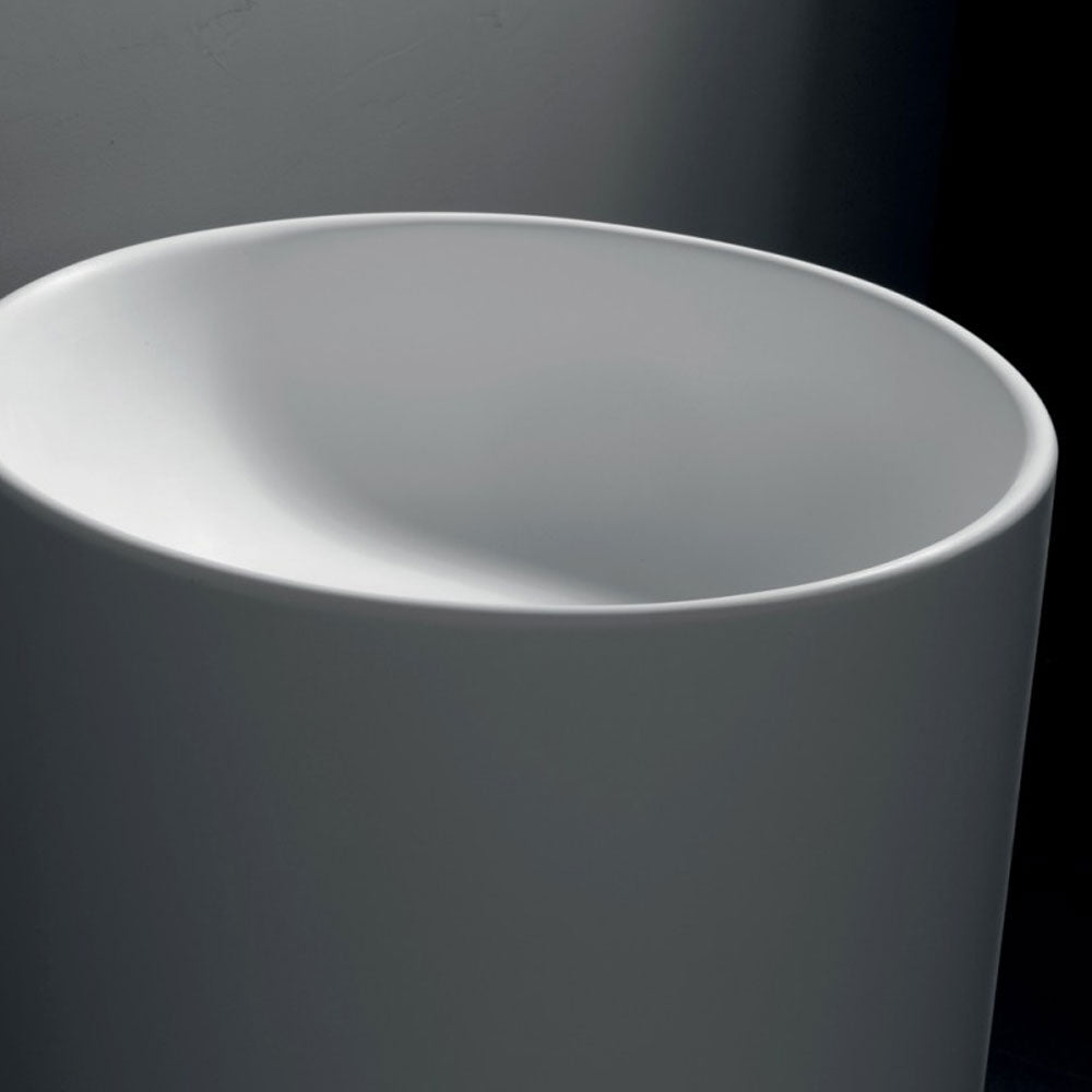 Lavandino da terra 'TheTube Basin' in solid surface Ã˜ 42