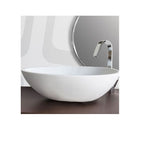 Lavabo da appoggio modello Sodo Basin in resina cm 53x38x16h di Cipi - Bianco