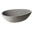 Lavabo da appoggio modello Sodo Basin in resina cm 53x38x16h di Cipi - Cemento