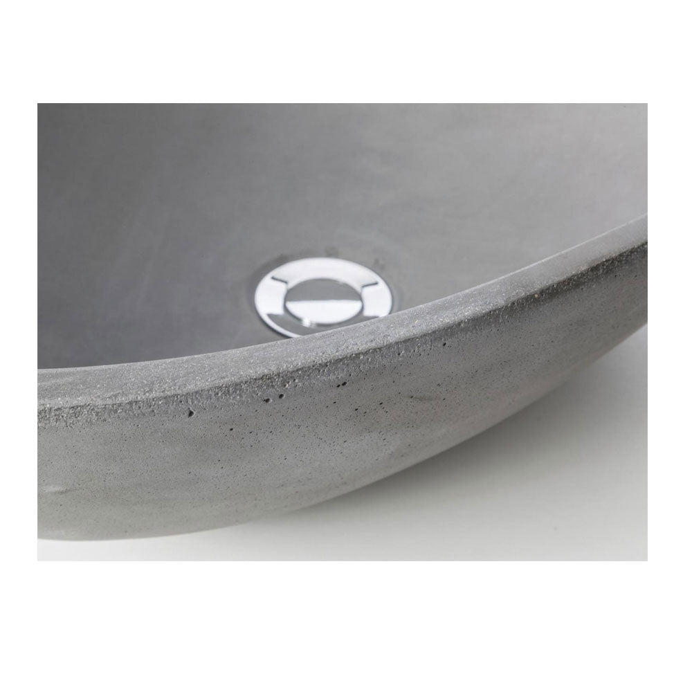 Lavabo da appoggio modello Sodo Basin in resina cm 53x38x16h di Cipi - Cemento