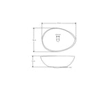 Lavabo da appoggio modello Sodo Basin in resina cm 53x38x16h di Cipi - Cemento