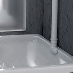 Spandiacqua in pvc bianco ideale per vaso alla turca con codice 150-600