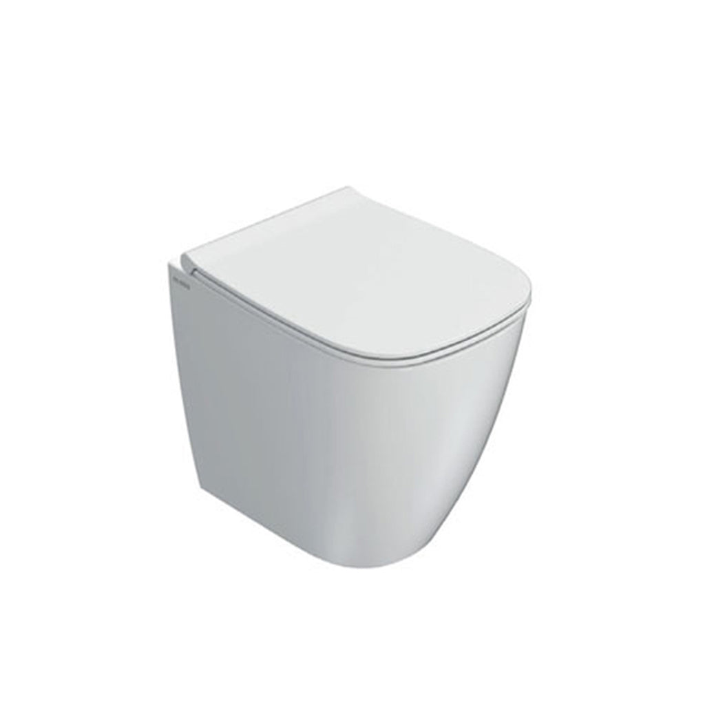 Sanitari filoparete con scarico Multi senza brida 50x36 cm modello Genesis Ceramica Globo - sedile soft close