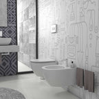 Sanitari sospesi con sedile soft-close 54x36 cm modello 4all Ceramica Globo - Bianco Opaco