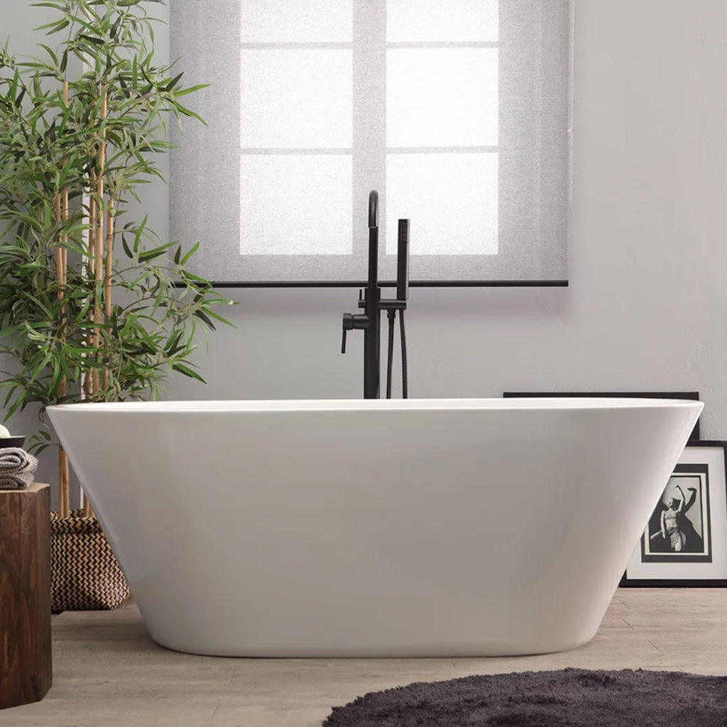 Vasca da bagno Freestanding in acrilico modello Ancona da 150 cm - Bianco