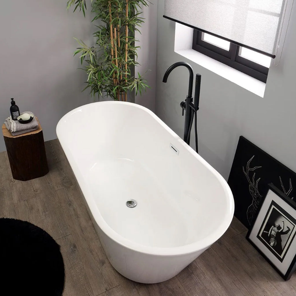 Vasca da bagno Freestanding in acrilico modello Ancona da 150 cm - Bianco
