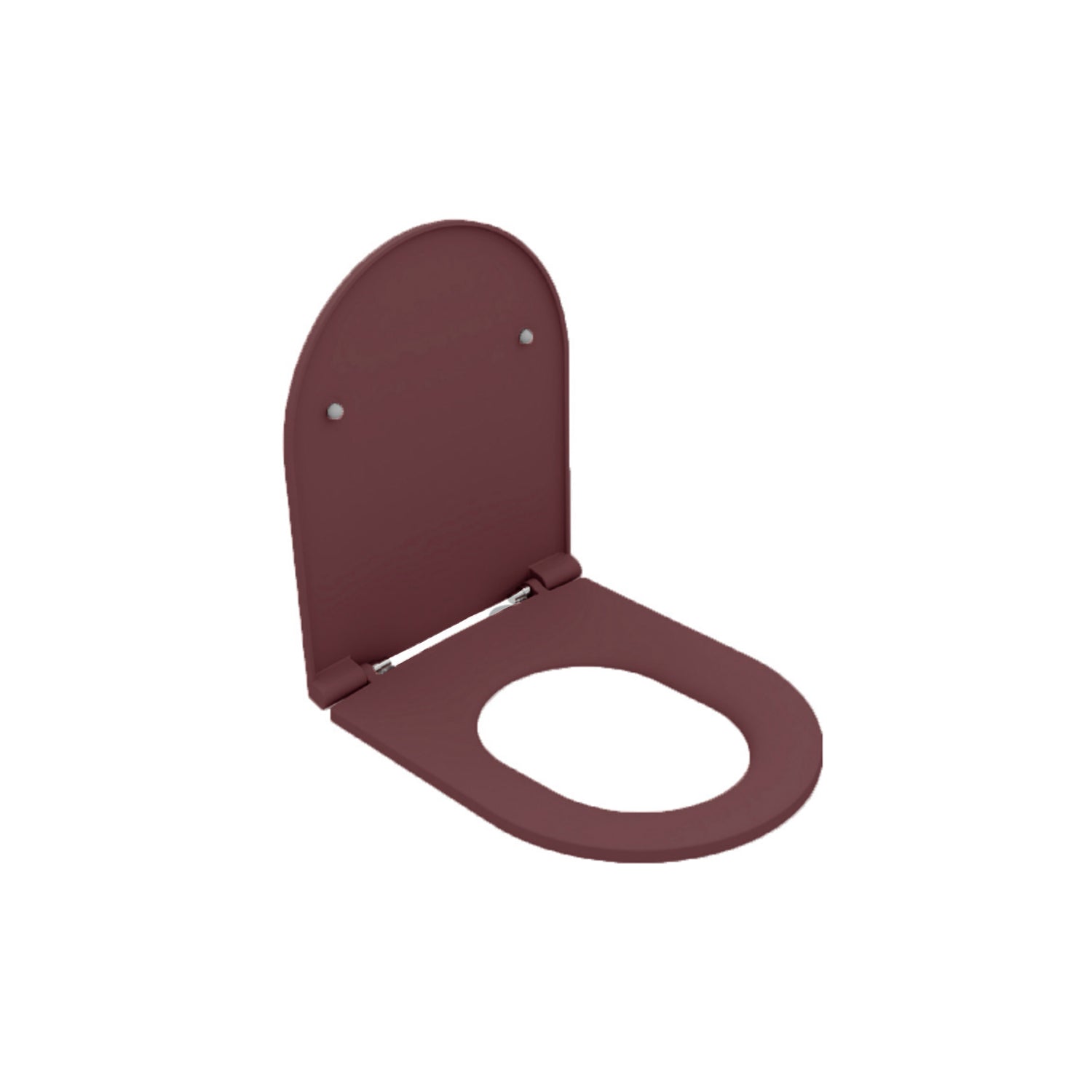 Copriwater Soft Close per vaso Filomuro BathCore serie Infinity color Bordeaux Opaco