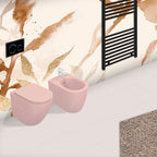 Sanitari Filomuro Rimless con copriwater Soft Close BathCore serie Infinity 53x36