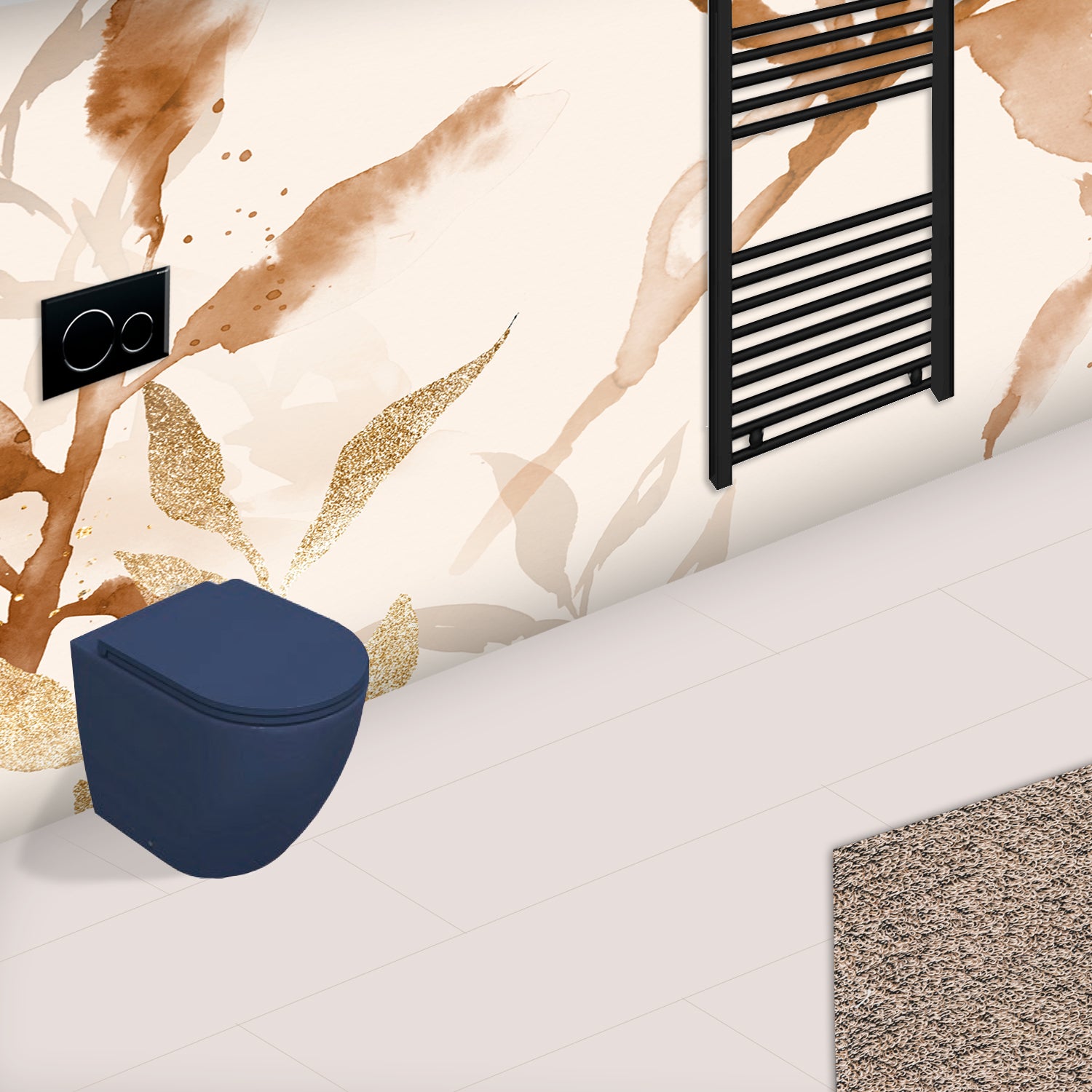 Vaso filomuro Rimless BathCore serie Infinity 52x36