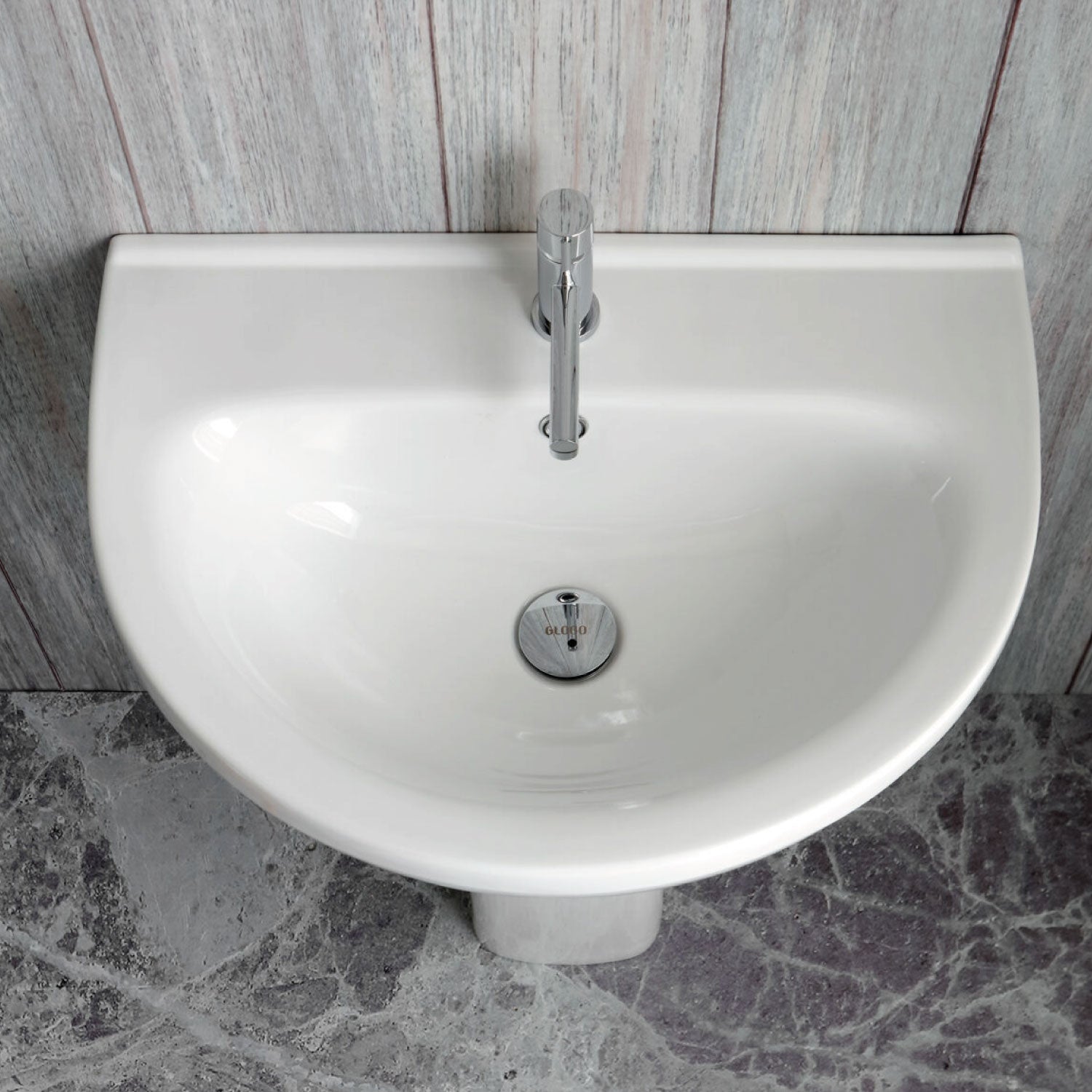 Lavabo Lavandino Sospeso modello Grace 60 Ceramica Globo (GR060.BI)