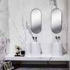 Lavandino da appoggio/sospeso cm Ã¸37x46h serie Core di Ceramica Galassia -  Bianco lucido