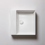 Lavabo da appoggio squadrato Ceramica Azzurra Elegance 35x35 cm