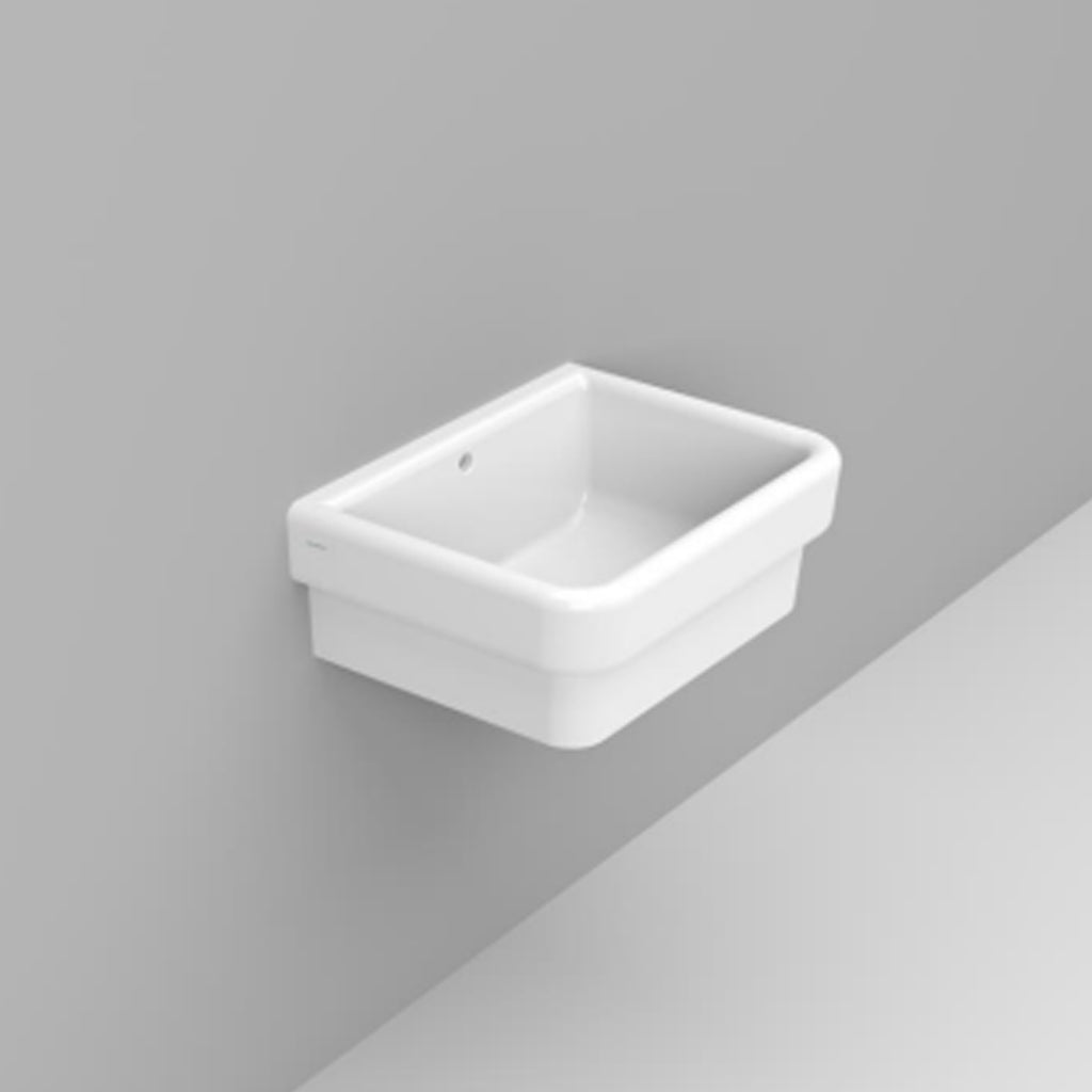 Lavabo sospeso modello Virginia in ceramica 60x45 cm H. 21 cm