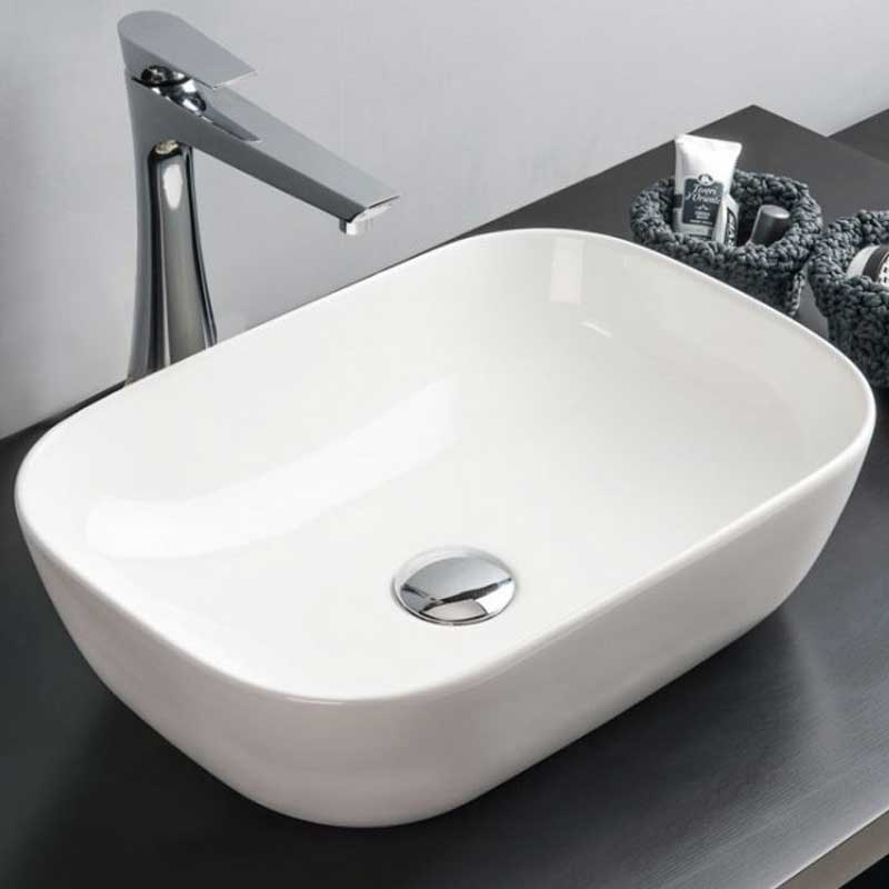 Lavabo da appoggio rettangolare Althea 45
