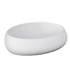Lavabo ciotola ovale da appoggio modello Cloud Rak Ceramics cm 58x40 ceramica bianco opaco
