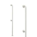 Maniglione di sicurezza verticale da parete a pavimento H 180 cm â€“ Bianco